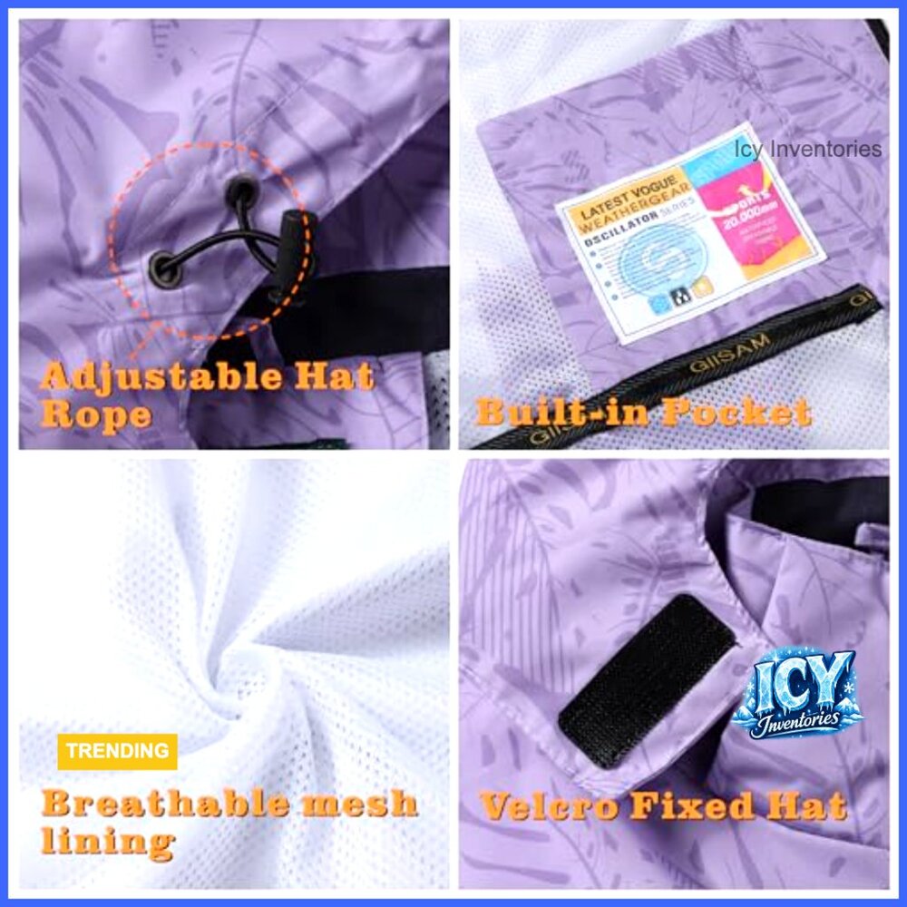 Waterproof Windproof Rain Jacket Lightweight Pack… - image 5